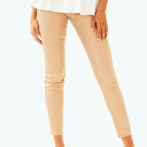 NWT Lilly Pulitzer Skinny Worth Pants in Sandbar